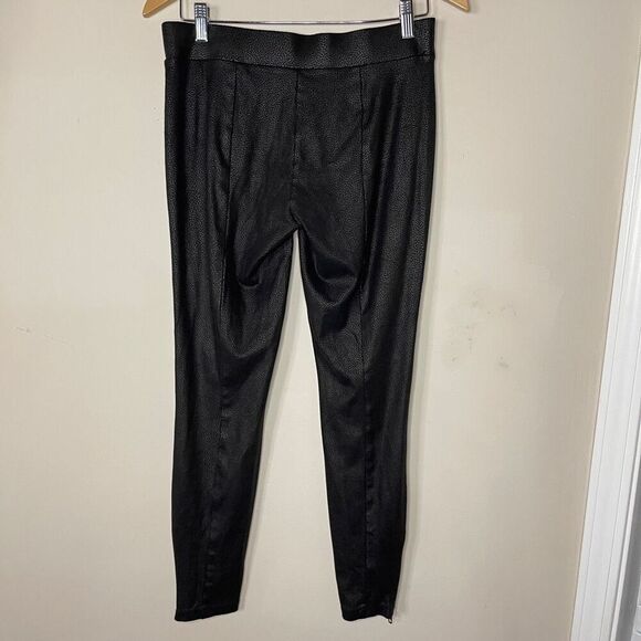 ❄️3/$20 JESSICA SIMPSON Black Faux‎ Leather Leggings Zippered Ankle, Size Small - Picture 4 of 7